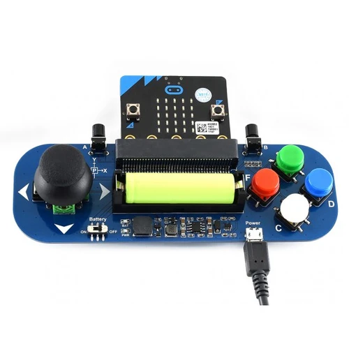 micro:bit、ジョイスティック、ボタン用のゲームパッド モジュール